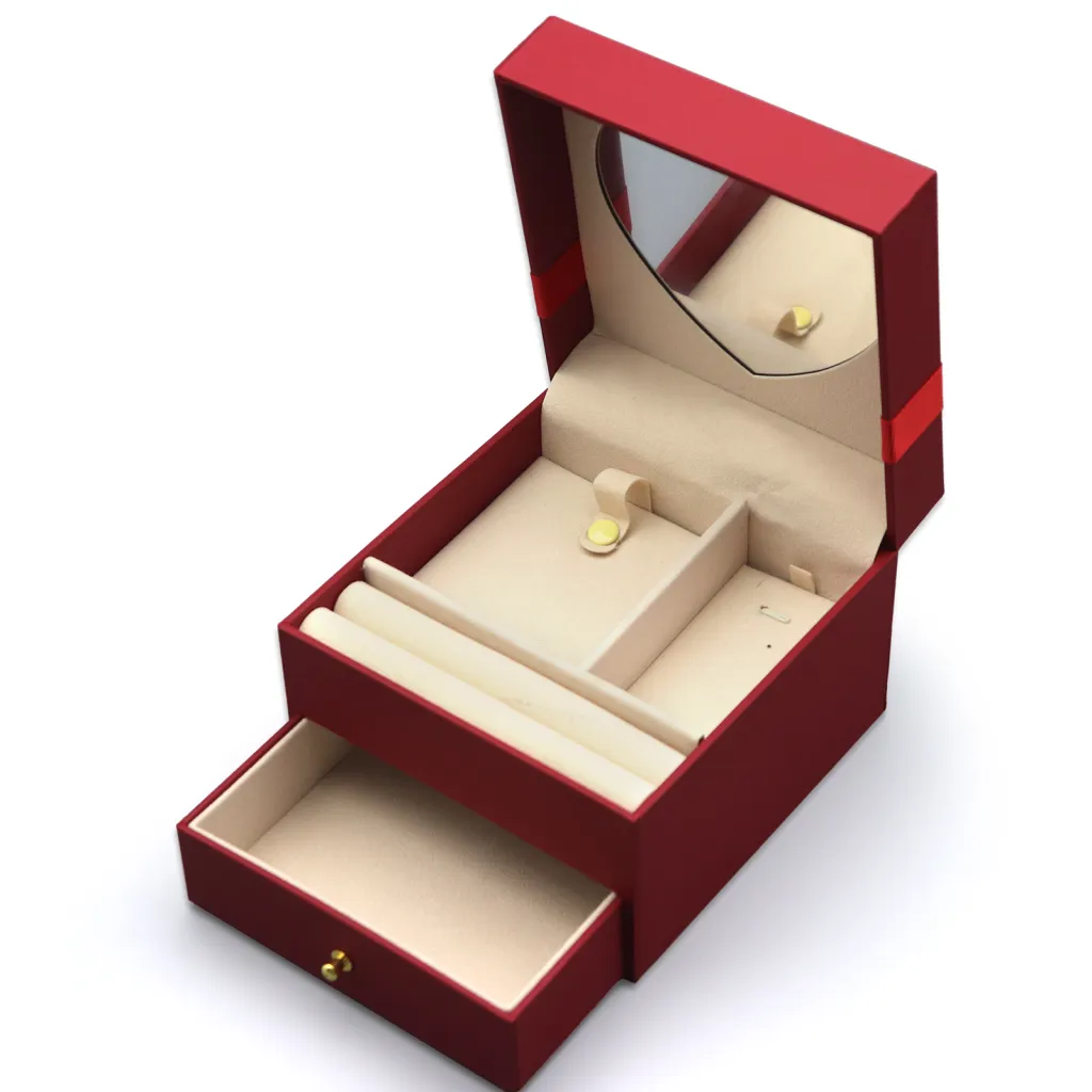 Dressing-Box Velvet Ring Box | Luxury Velvet Jewelry Boxes for Rings – Richpack Custom Packaging - Image 1